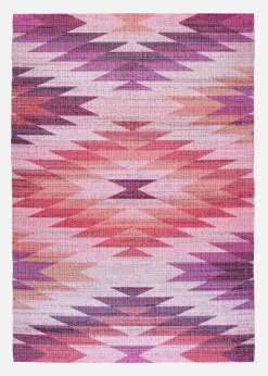 bonprix Flachgewebe-Teppiche|Teppich mit besonderer Musterung bunt