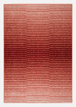 bonprix Veloursteppiche|Teppich mit dezenter Musterung terra