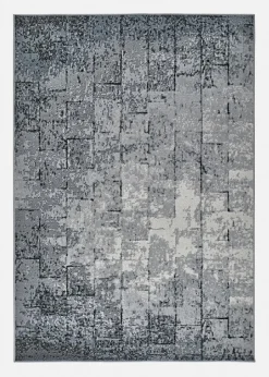 bonprix Veloursteppiche|Teppich mit graphischer Musterung anthrazit