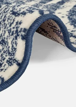 bonprix Veloursteppiche|Teppich mit malerischer Musterung blau natur