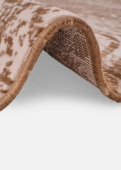 bonprix Veloursteppiche|Teppich mit malerischer Musterung braun