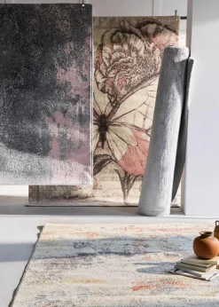 Teppich mit marmorierter Musterung|bonprix Clearance