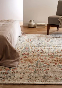 bonprix Veloursteppiche|Teppich mit moderner Musterung natur