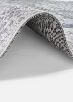 bonprix Veloursteppiche|Teppich mit moderner Musterung anthrazit