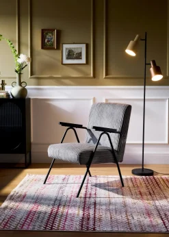 bonprix Veloursteppiche|Teppich mit moderner Musterung bunt