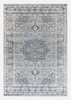 bonprix Veloursteppiche|Teppich mit orientalischer Musterung blau