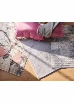 bonprix Sehr Beliebt|Veloursteppiche|Teppich mit Patchworkmusterung grau
