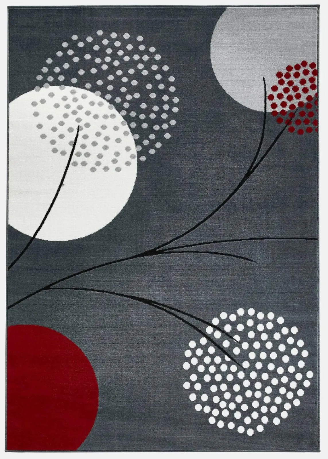 Teppich mit stilisierten Blüten|bonprix Clearance