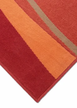 bonprix Veloursteppiche|Teppich mit Wellenmusterung terra