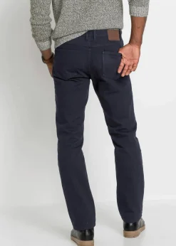 bonprix Jeans|Thermobekleidung|Thermo Classic Fit Jeans mit kuscheligem Flanellfutter, Straight schwarz denim