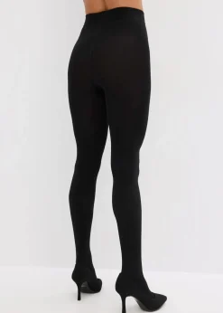 bonprix Wäsche·Socken & Strumpfhosen|Thermounterwäsche|Thermo Fleece Strumpfhose 140den (2er Pack) schwarz/schwarz