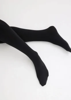 bonprix Wäsche·Socken & Strumpfhosen|Thermounterwäsche|Thermo Fleece Strumpfhose 140den (2er Pack) schwarz/schwarz