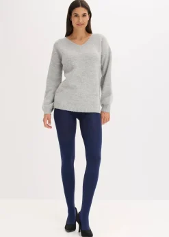 bonprix Wäsche·Socken & Strumpfhosen|Thermounterwäsche|Thermo Fleece Strumpfhose 140den dunkelblau