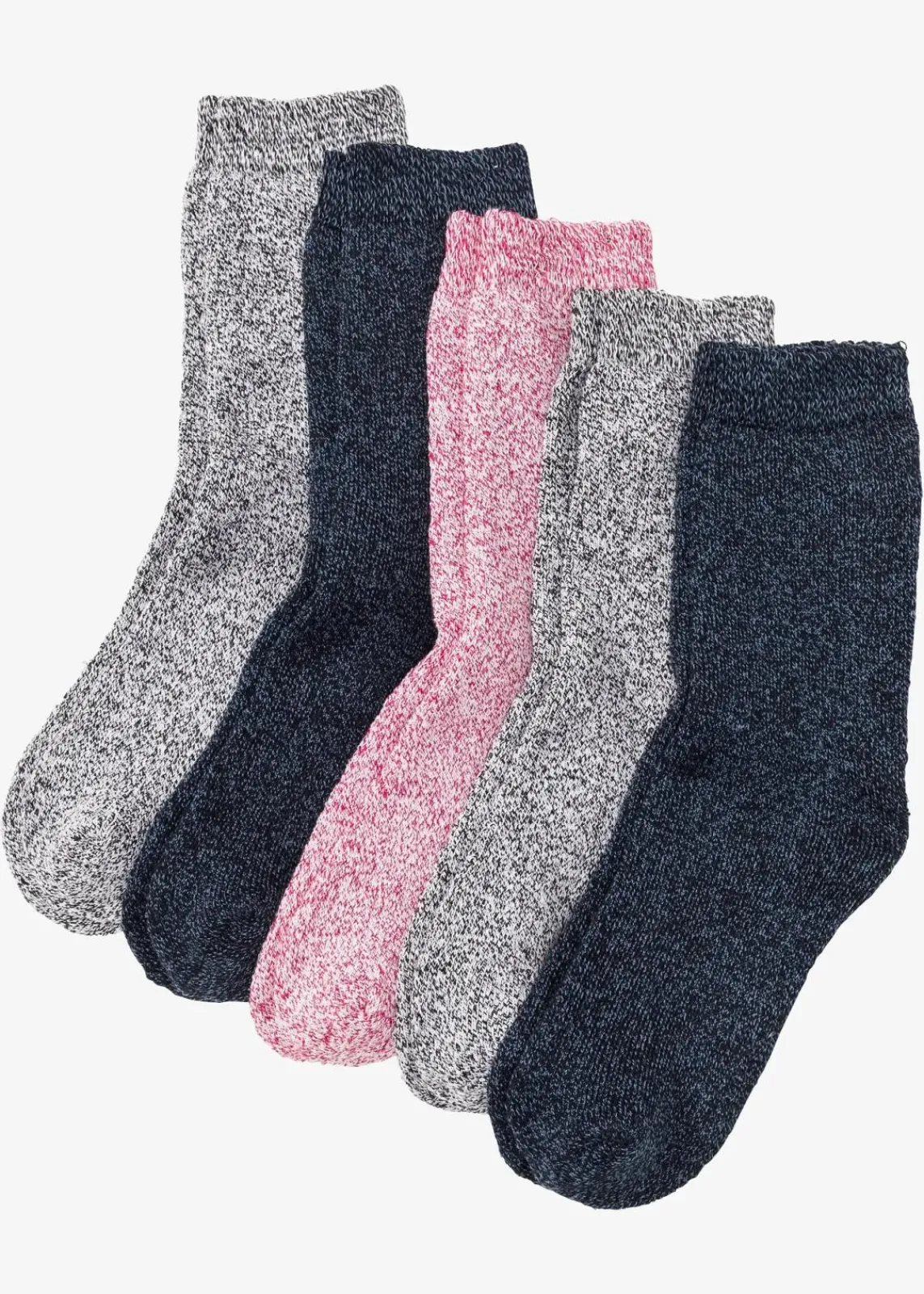 Thermo Frottee Socken mit Bio-Baumwolle (5er Pack)|bonprix Clearance
