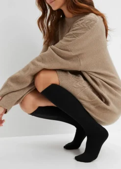 Thermo Kniestrümpfe 120den in Feinstrumpfqualität mit Innenfleece (3er Pack)|bonprix Outlet