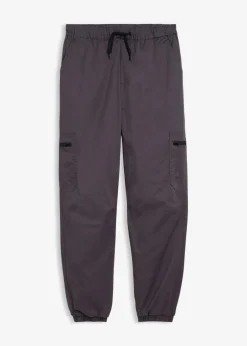 bonprix Jungen 9-16 Jahre·Jacken & Outdoor|Jungen 9-16 Jahre·Hosen|Thermo Loose Fit Cargohose mit Jerseyfutter dunkelgrau