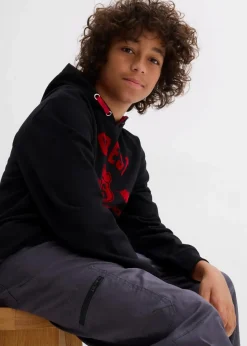 bonprix Jungen 9-16 Jahre·Jacken & Outdoor|Jungen 9-16 Jahre·Hosen|Thermo Loose Fit Cargohose mit Jerseyfutter dunkelgrau