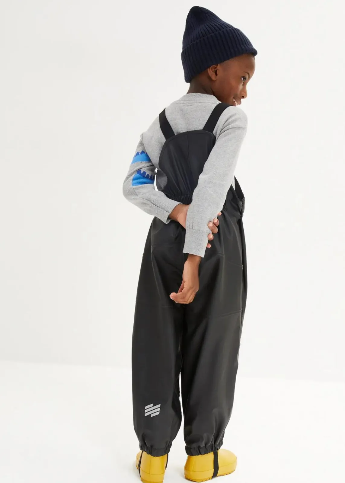 bonprix Jungen 2-8 Jahre·Jeans & Hosen|Jungen 2-8 Jahre·Jacken & Outdoor|Thermo Regenlatzhose mit Fleecefutter schwarz