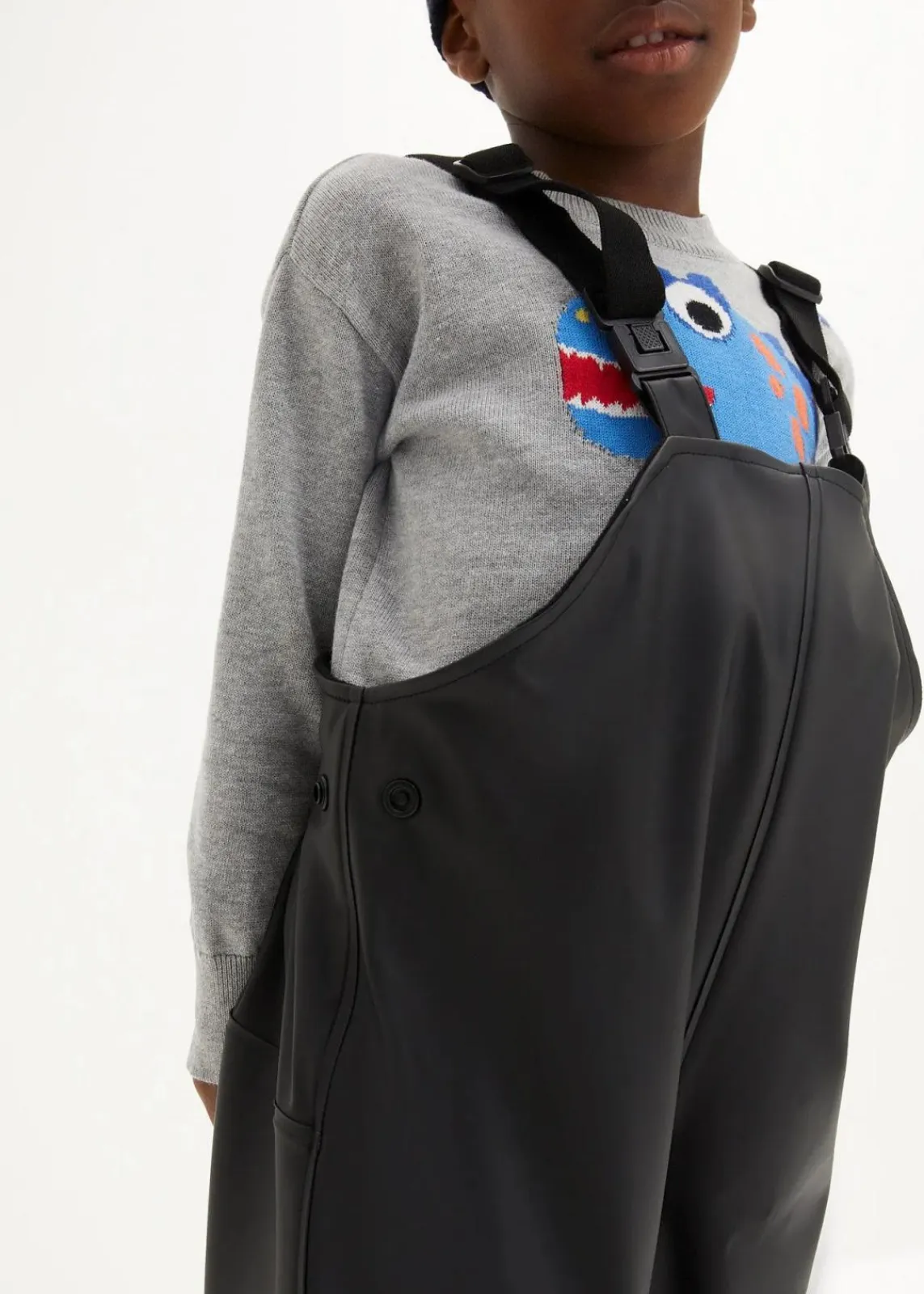 bonprix Jungen 2-8 Jahre·Jeans & Hosen|Jungen 2-8 Jahre·Jacken & Outdoor|Thermo Regenlatzhose mit Fleecefutter schwarz