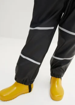 bonprix Jungen 2-8 Jahre·Jeans & Hosen|Jungen 2-8 Jahre·Jacken & Outdoor|Thermo Regenlatzhose mit Fleecefutter schwarz