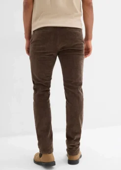 Thermo Regular Fit Schlupf-Cordhose mit Flanellfutter, Straight|bonprix New