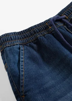 bonprix Jungen 9-16 Jahre·Bademode|Jungen 9-16 Jahre·Jacken & Outdoor|Thermo Regular Fit Schlupfjeans mit Jerseyfutter, Straight dunkelblau denim