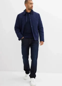 Thermo Regular Fit Stretch-Jeans mit weichem Jersey-Futter und Komfortbund, Straight|bonprix