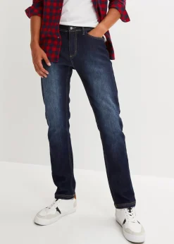 Thermo Regular Fit Stretch-Jeans mit wärmender Innenseite, Straight|bonprix New