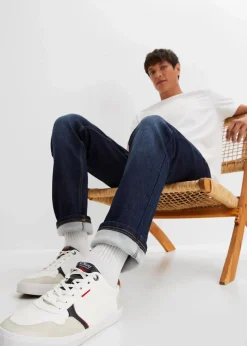 Thermo Regular Fit Stretch-Jeans mit wärmender Innenseite, Straight|bonprix New