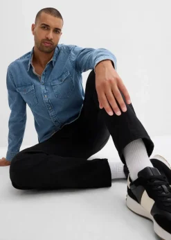 Thermo Relaxed Fit Cargohose mit Flanellfutter und Komfortbund, Straight|bonprix Outlet