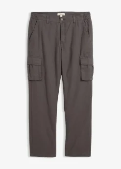 Thermo Relaxed Fit Cargohose mit Flanellfutter und Komfortbund, Straight|bonprix Best