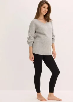 Thermo Schwangerschaft Fleece Leggings 140 DEN|bonprix