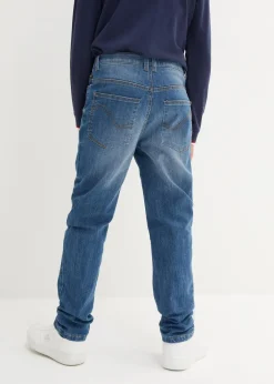 bonprix Jungen 9-16 Jahre·Bademode|Jungen 9-16 Jahre·Jacken & Outdoor|Thermo Slim-Fit-Jeans mit Flanellfutter, Tapered blue stone