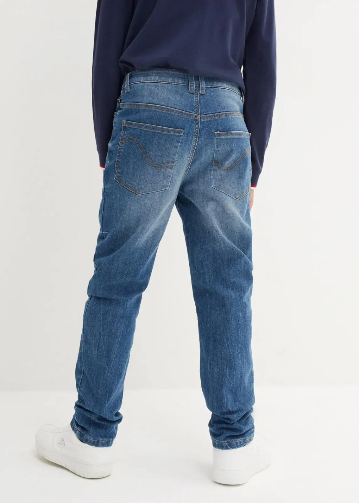 bonprix Jungen 9-16 Jahre·Bademode|Jungen 9-16 Jahre·Jacken & Outdoor|Thermo Slim-Fit-Jeans mit Flanellfutter, Tapered blue stone