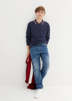 bonprix Jungen 9-16 Jahre·Bademode|Jungen 9-16 Jahre·Jacken & Outdoor|Thermo Slim-Fit-Jeans mit Flanellfutter, Tapered blue stone