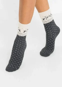 Thermo Socken mit Bio-Baumwolle (3er Pack)|bonprix New
