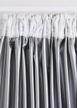 bonprix Vorhänge|Fensterverdunkelung|Thermo Verdunkelungsvorhang mit samtiger Oberfläche (1er Pack) creme