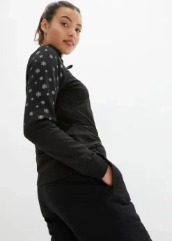 bonprix Outdoorbekleidung|Thermobekleidung|Thermohose mit Fleecefutter und Komfortbund, wasserdicht schwarz