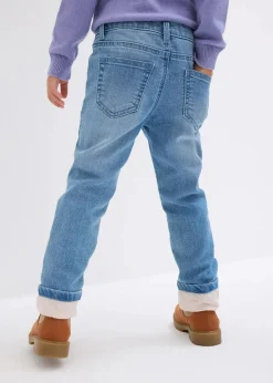bonprix Mädchen 9-16 Jahre·Jeans|Mädchen 2-8 Jahre·Jeans & Hosen|Thermojeans mit Jerseyfutter Slim Fit hellblau denim