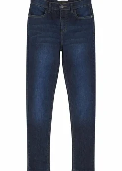 bonprix Mädchen 9-16 Jahre·Jacken & Outdoor|Mädchen 9-16 Jahre·Jeans|Thermojeans mit Jerseyfutter Mid Waist dunkelblau denim