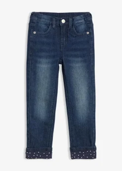 bonprix Mädchen 2-8 Jahre·Jeans & Hosen|Mädchen 9-16 Jahre·Jeans|Thermojeans mit Jerseyfutter Slim Fit dunkelblau denim