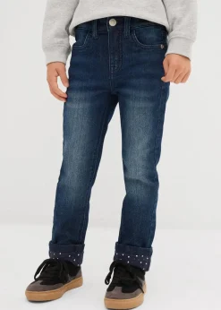 bonprix Mädchen 2-8 Jahre·Jeans & Hosen|Mädchen 9-16 Jahre·Jeans|Thermojeans mit Jerseyfutter Slim Fit dunkelblau denim