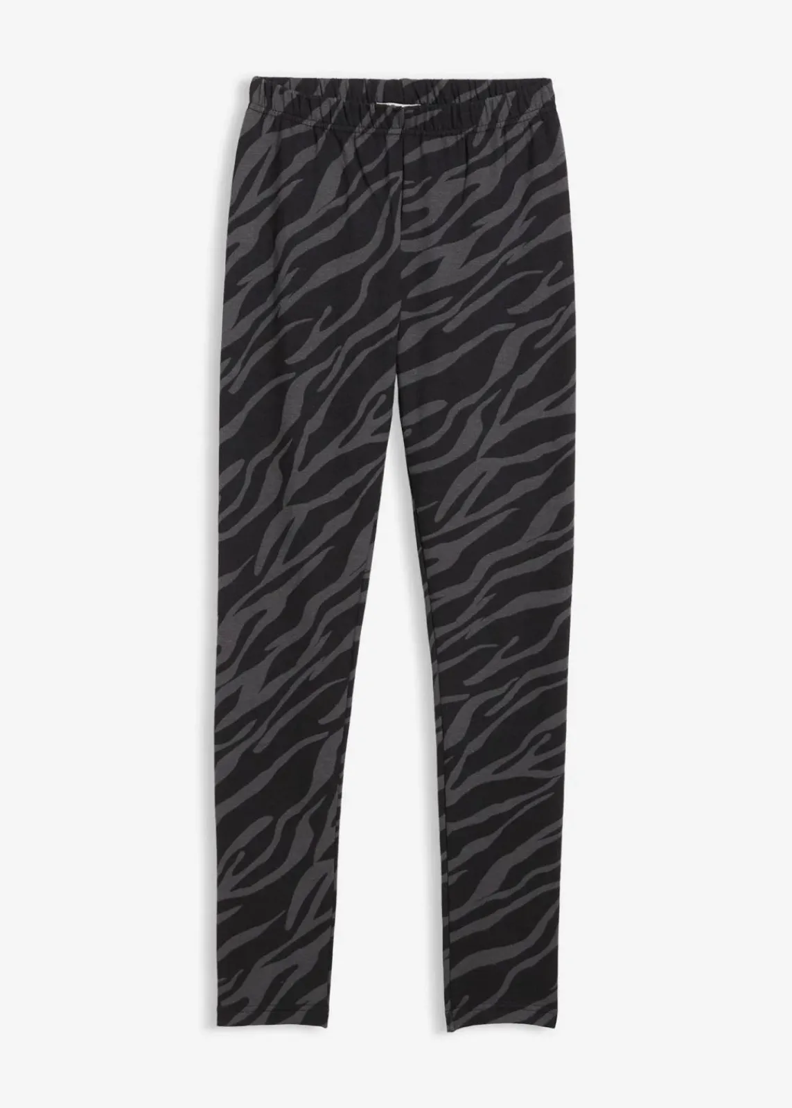 bonprix Mädchen 9-16 Jahre·Hosen & Leggings|Thermo-Leggings schiefergrau/dunkelgrau zebra bedruckt