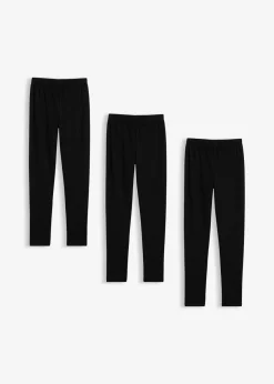 Thermo-Leggings aus elastischem Baumwoll-Mix (3er Pack)|bonprix Online