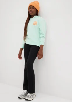 bonprix Mädchen 9-16 Jahre·Mehrfachpacks|Mädchen 9-16 Jahre·Hosen & Leggings|Thermo-Leggings Bootcut (2er Pack) schwarz+schwarz