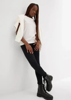 bonprix Mädchen 9-16 Jahre·Hosen & Leggings|Mädchen 9-16 Jahre·Mehrfachpacks|Thermo-Leggings (2er Pack) schwarz