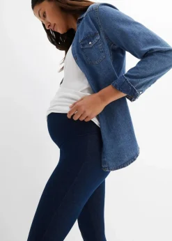 bonprix Bekleidung·Blazer|Thermo-Leggings für die Schwangerschaft in Jeansoptik blau