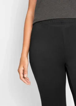 bonprix Bekleidung·Kleider|Thermobekleidung|Thermo-Leggings mit Bequembund schwarz