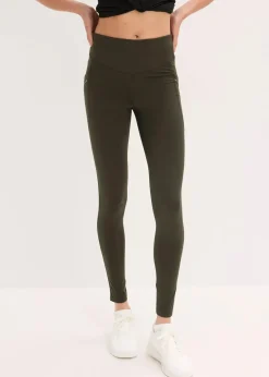 Thermo-Leggings mit reflektierenden Details und Handytasche|bonprix