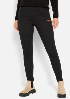 bonprix Bekleidung·Kleider|Hosen|Thermo-Leggings mit Teddyfutter schwarz